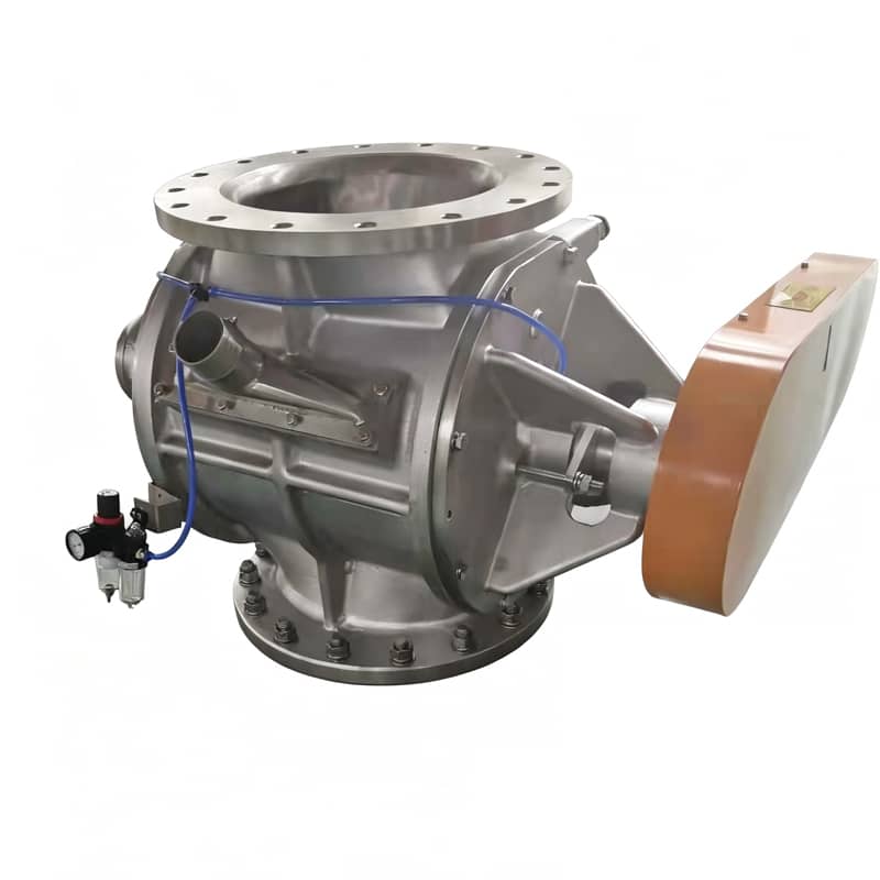 Stainless steel rotary airlock feeder for dust collection